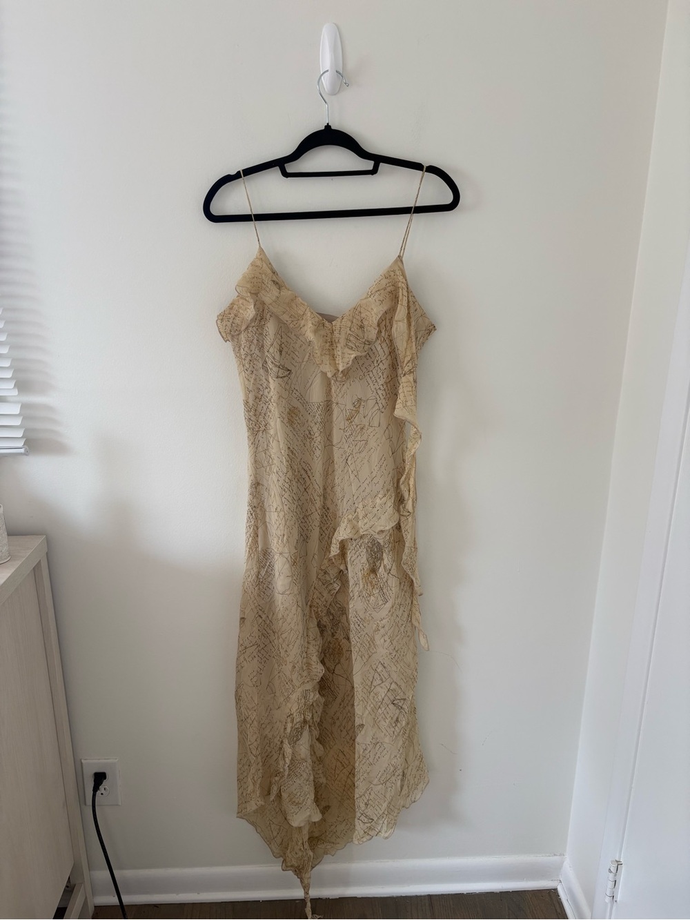 Vintage Fairy Core Ruffle Dress XL